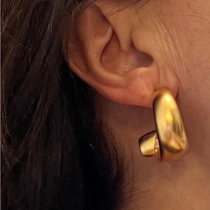 Vintage Gold Spiral Earrings